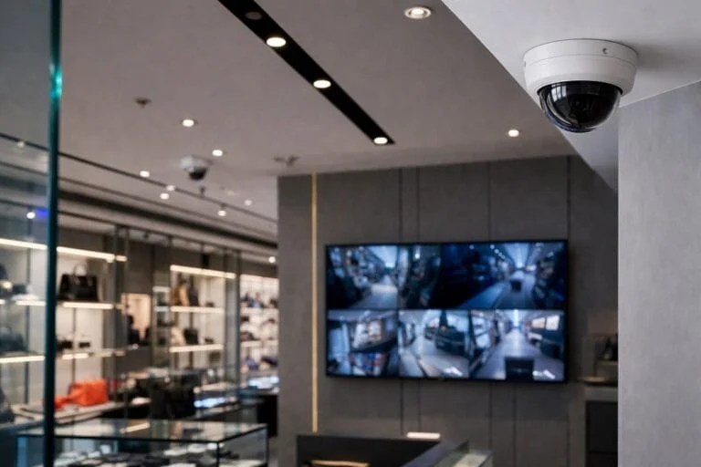 Commercial CCTV monitor wall
