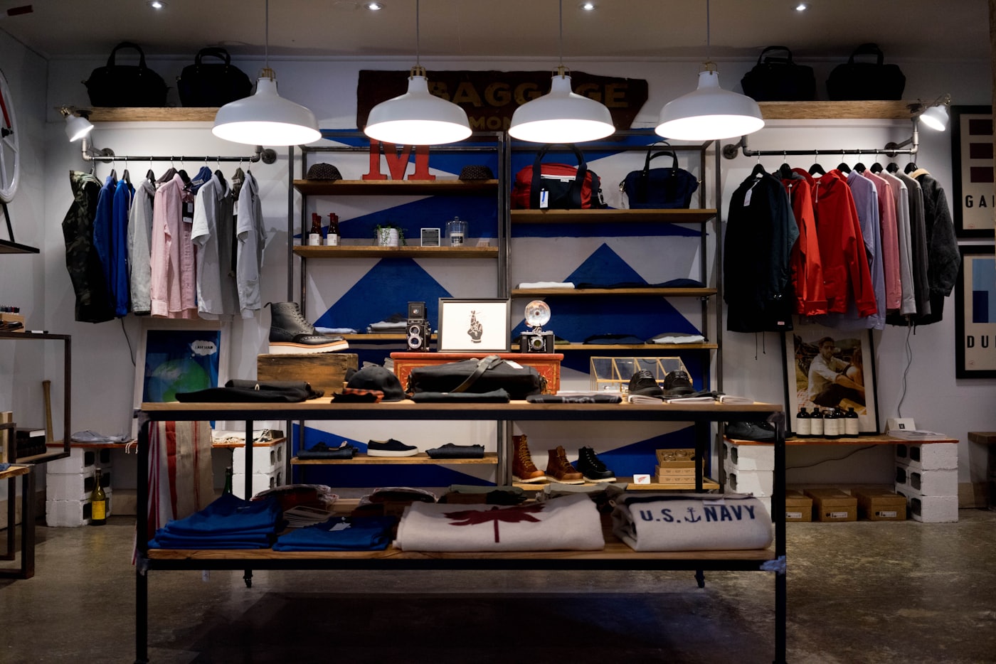 A retail shop interior