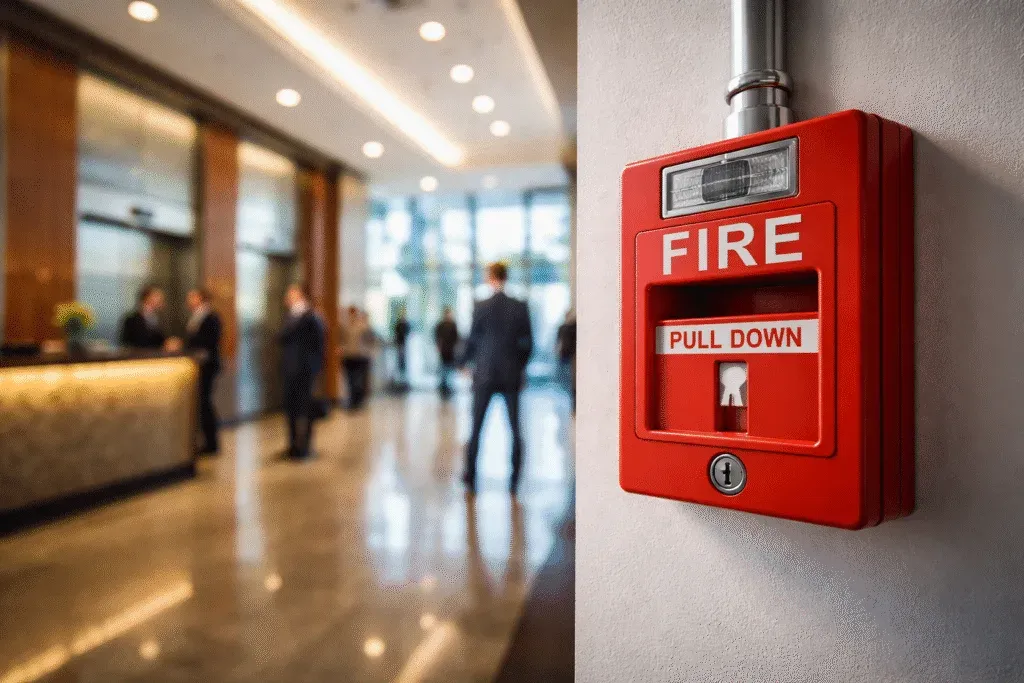 Commercial fire alarm pull station