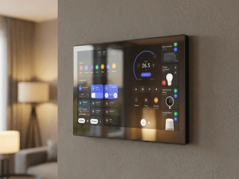 Wall-mounted smart control panel
